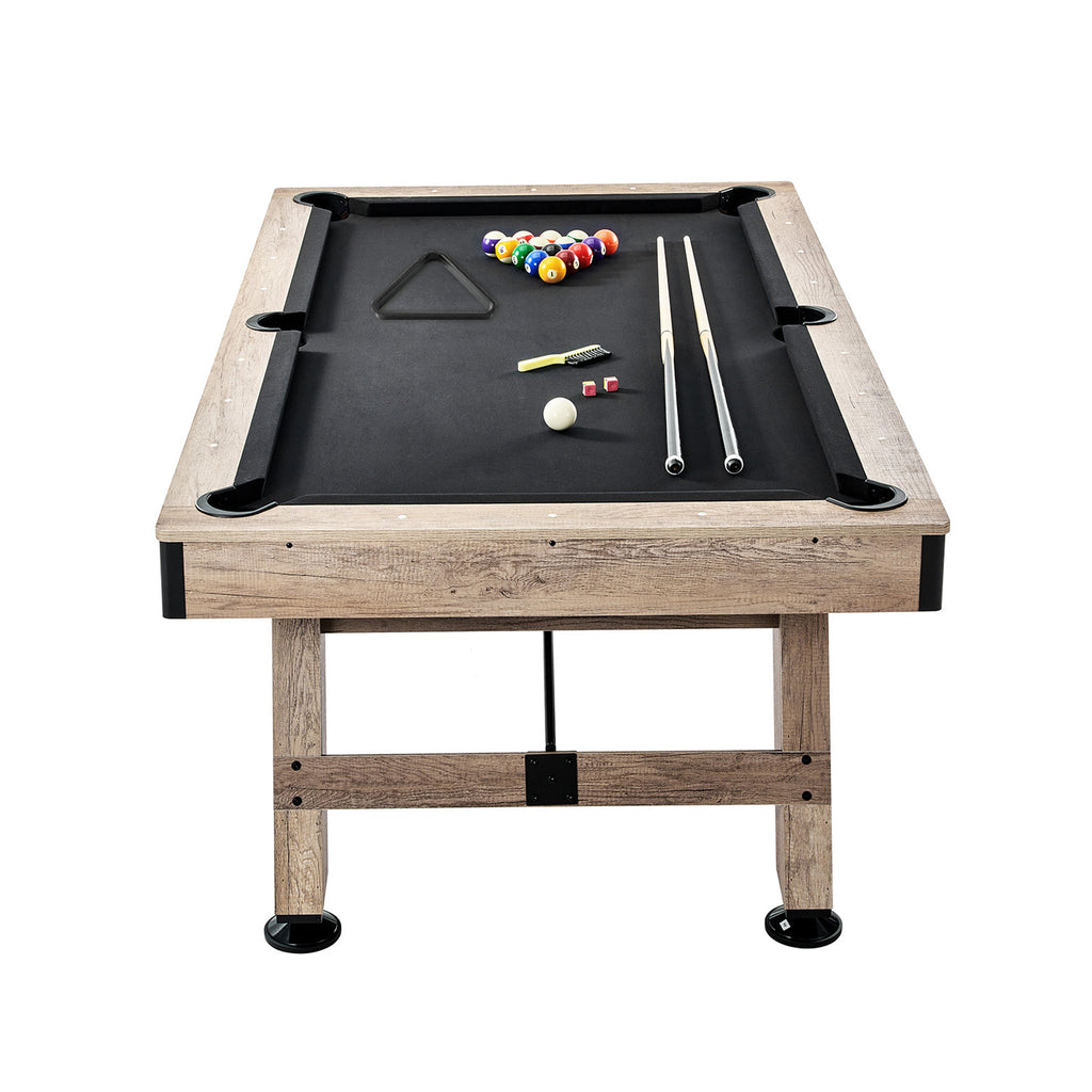 Uimoso 6,3/7 Pieds Table De Billard Set Table De Billard Portable Pliable Salle De Jeux