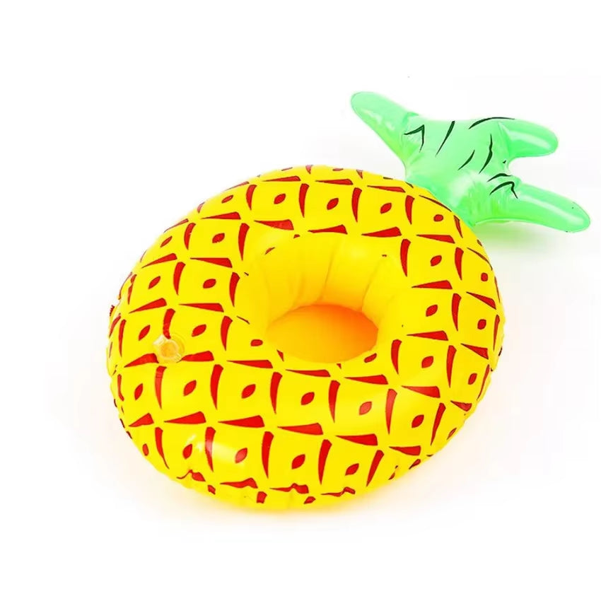 Mini Water Coasters Floating Inflatable Cup Holder Swimming Pool Drink Float Toy Inflatable Circle Pool Coasters Swan Flamingo
