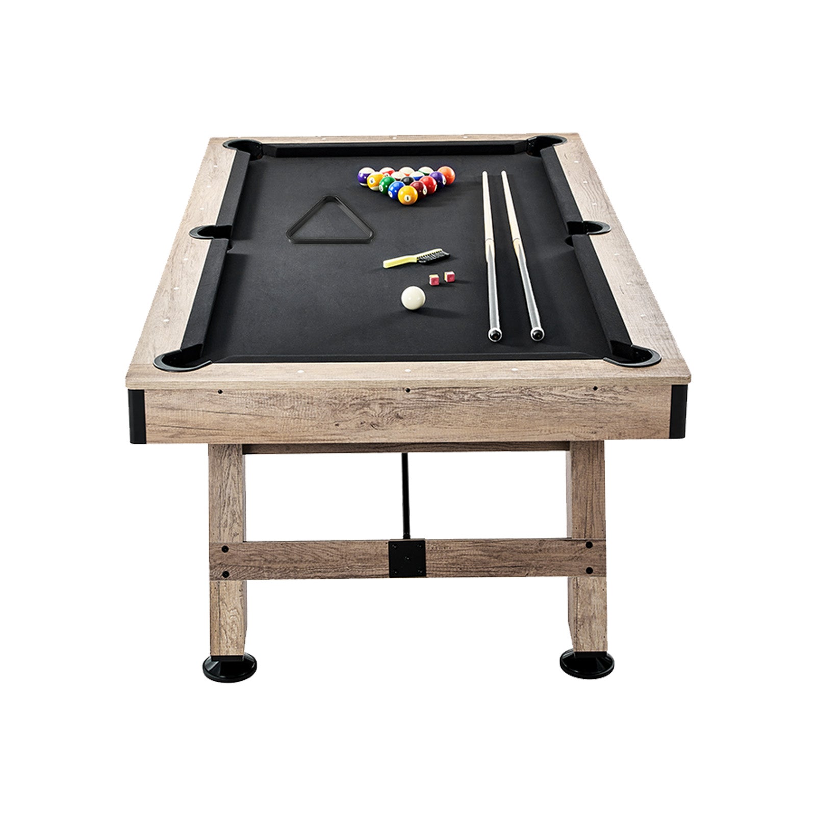 Uimoso 6,3/7 Pieds Table De Billard Set Table De Billard Portable Pliable Salle De Jeux