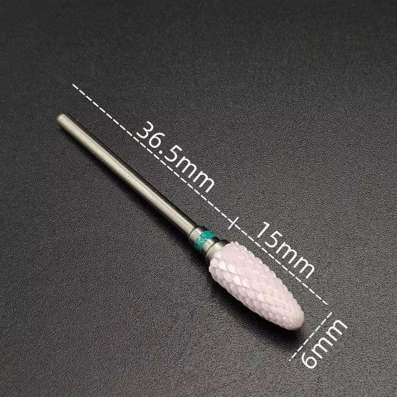 Ceramic Carbide Nail Drill Bit Rotate Burr Milling Nail Cutter Bits Electric Drill Machine for Manicure Pedicure Tools