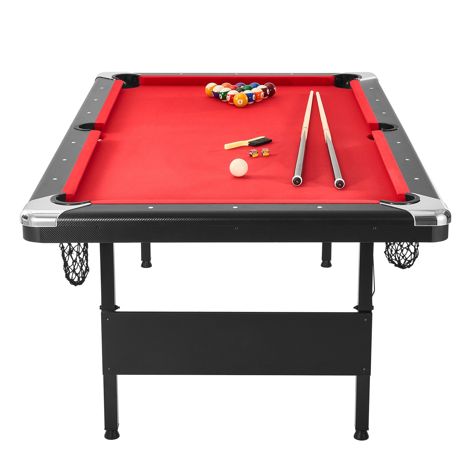 Uimoso 6,3/7 Pieds Table De Billard Set Table De Billard Portable Pliable Salle De Jeux
