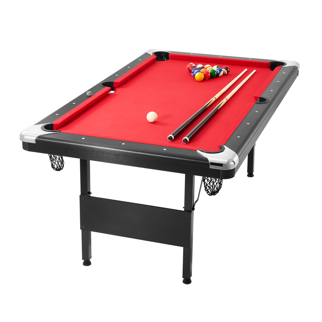 Uimoso 6,3/7 Pieds Table De Billard Set Table De Billard Portable Pliable Salle De Jeux