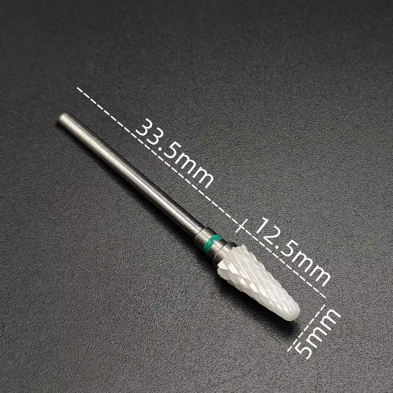 Ceramic Carbide Nail Drill Bit Rotate Burr Milling Nail Cutter Bits Electric Drill Machine for Manicure Pedicure Tools