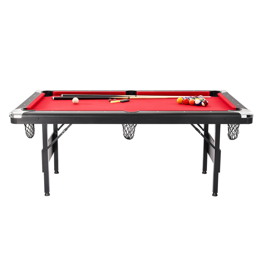 Uimoso 6,3/7 Pieds Table De Billard Set Table De Billard Portable Pliable Salle De Jeux