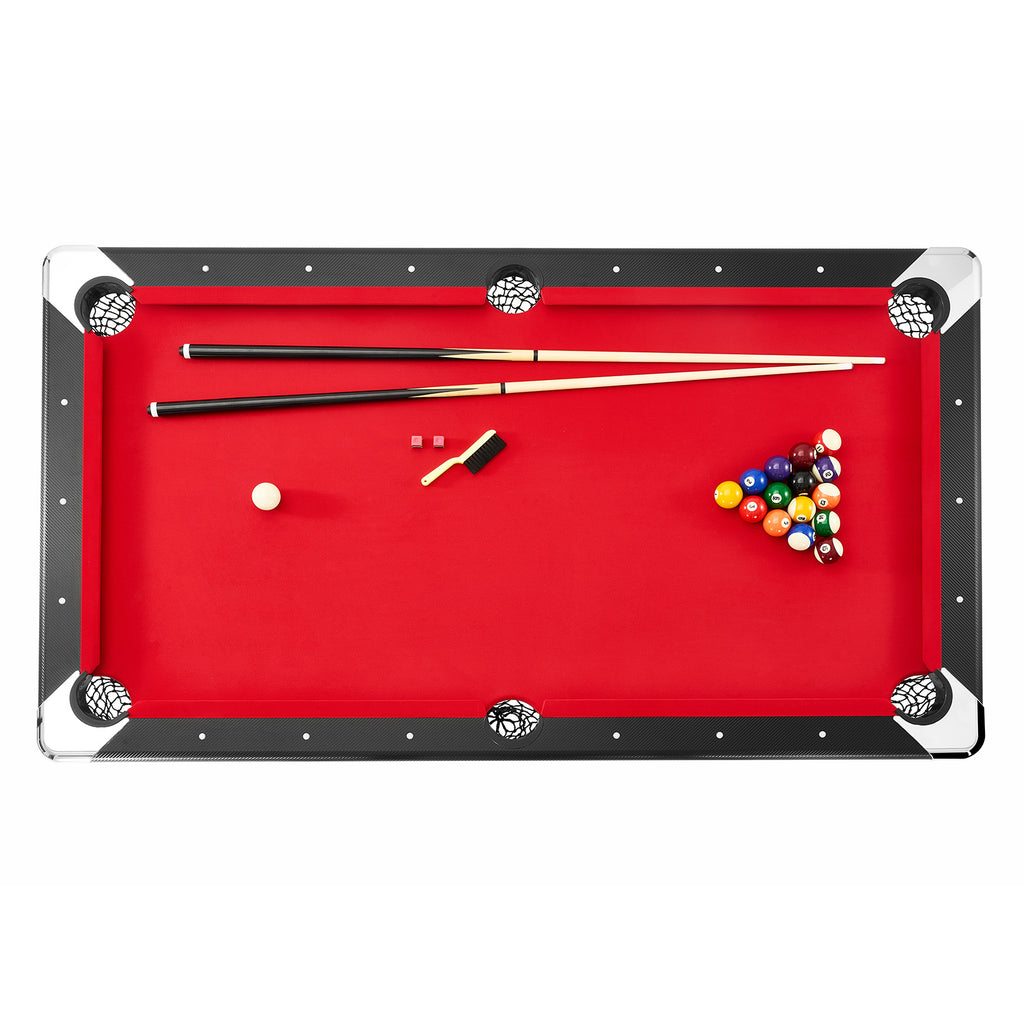 Uimoso 6,3/7 Pieds Table De Billard Set Table De Billard Portable Pliable Salle De Jeux