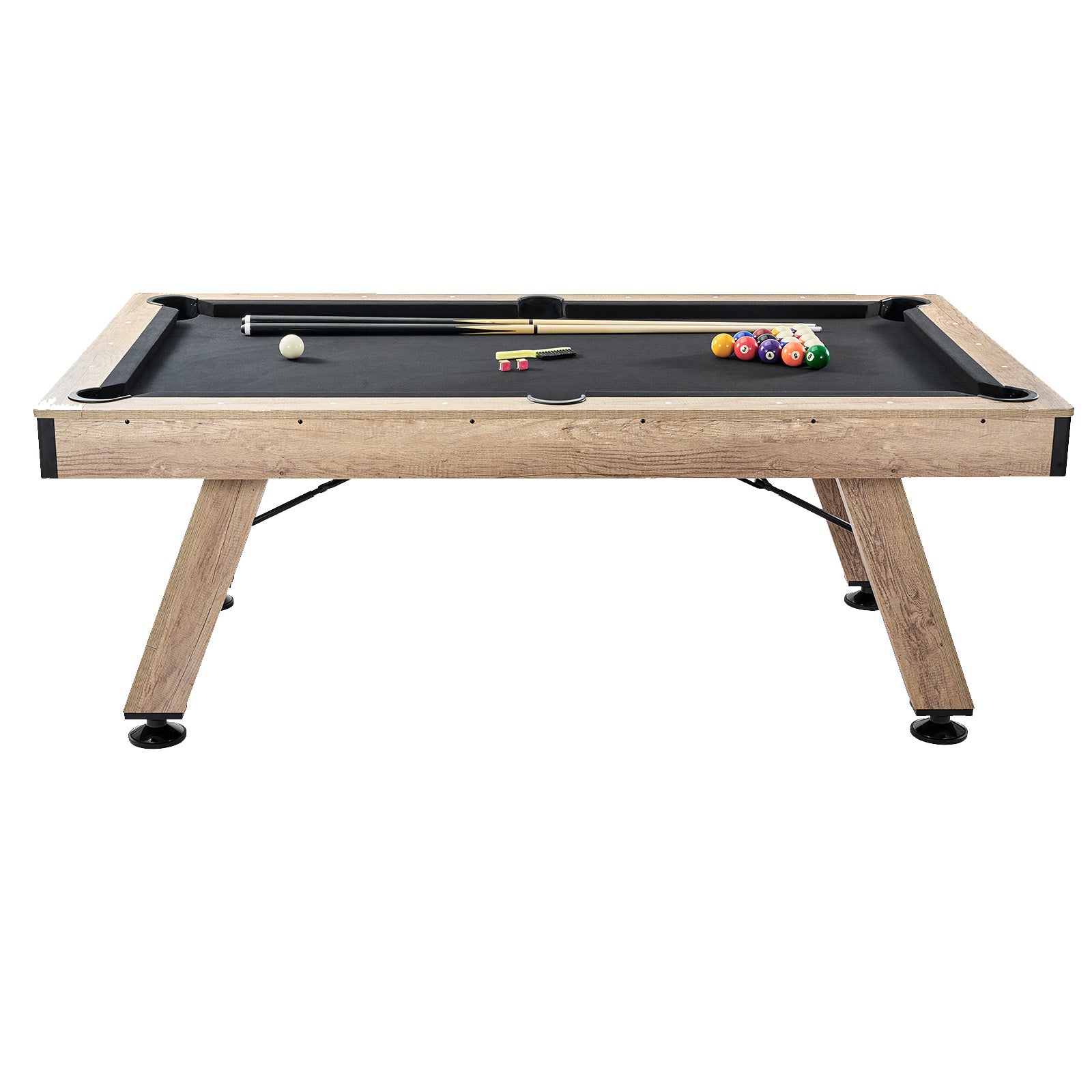 Uimoso 6,3/7 Pieds Table De Billard Set Table De Billard Portable Pliable Salle De Jeux