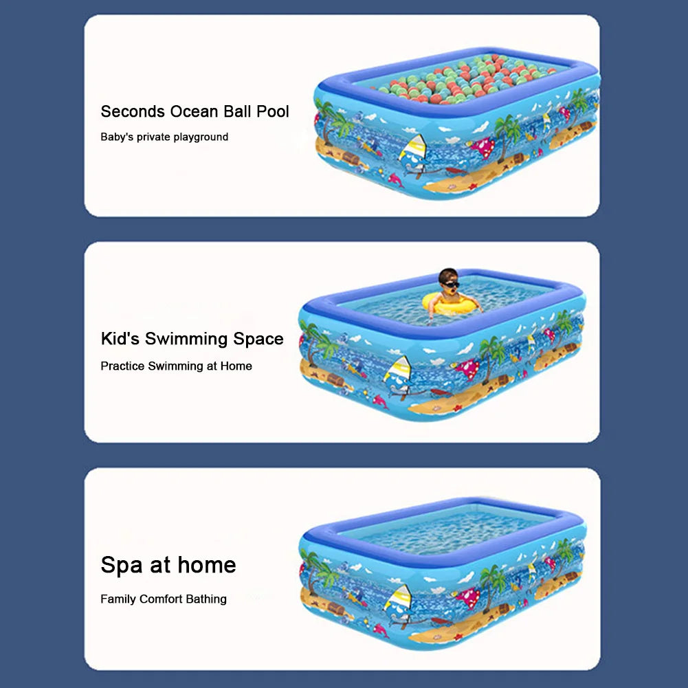 Inflatable Swimming Pool Baby Swimming Pools Removable Indoor Outdoor Swimming Pools Children Summer Pool Toys for Pool Party