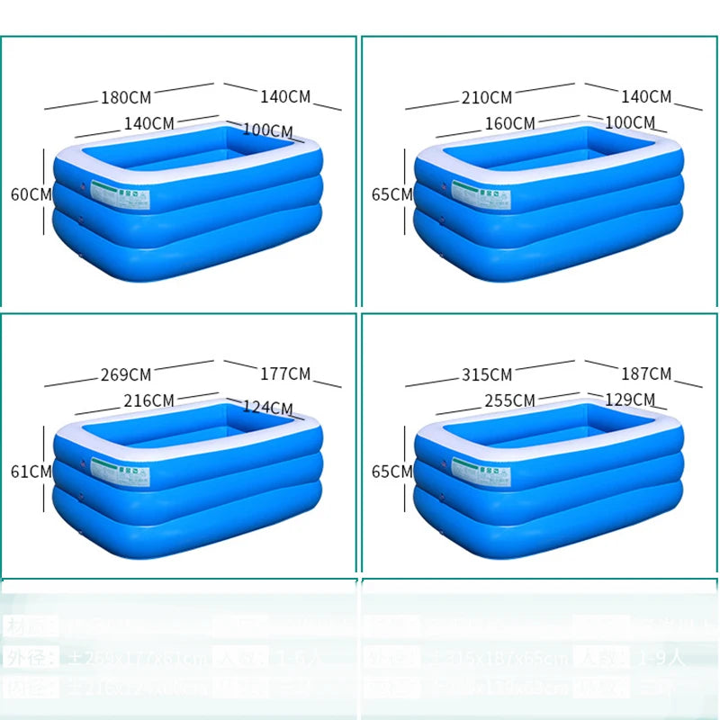 Hot Sale Inflatable Swimming Pool Children Ocean Pool Baby Bath Swim Tubs plus Size Large PVC Kids Swimming Pools Eco-Friendly
