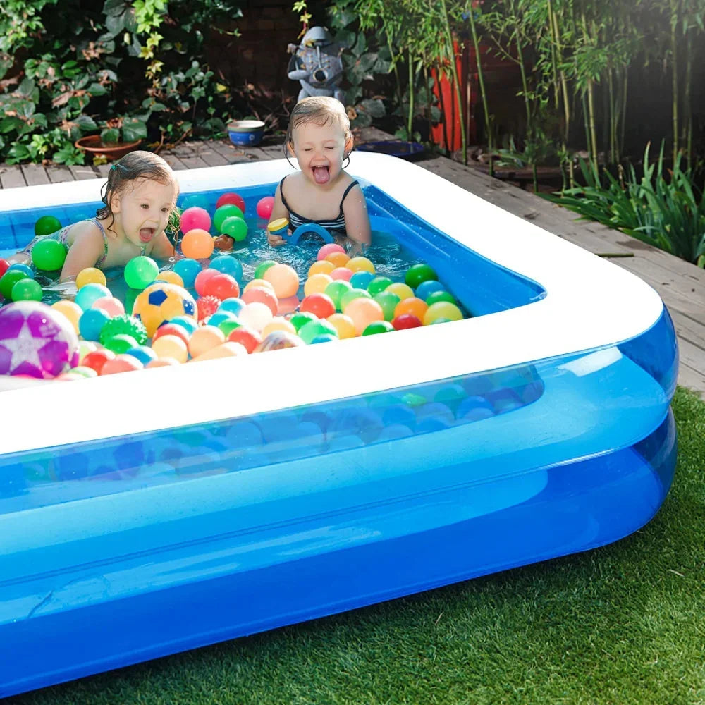 2M/2.6M/300Cm Large Inflatable Swimming Pool Adults Kids Pools Bathing Tub Outdoor Indoor Bathtub Water Pool Family Party Toys