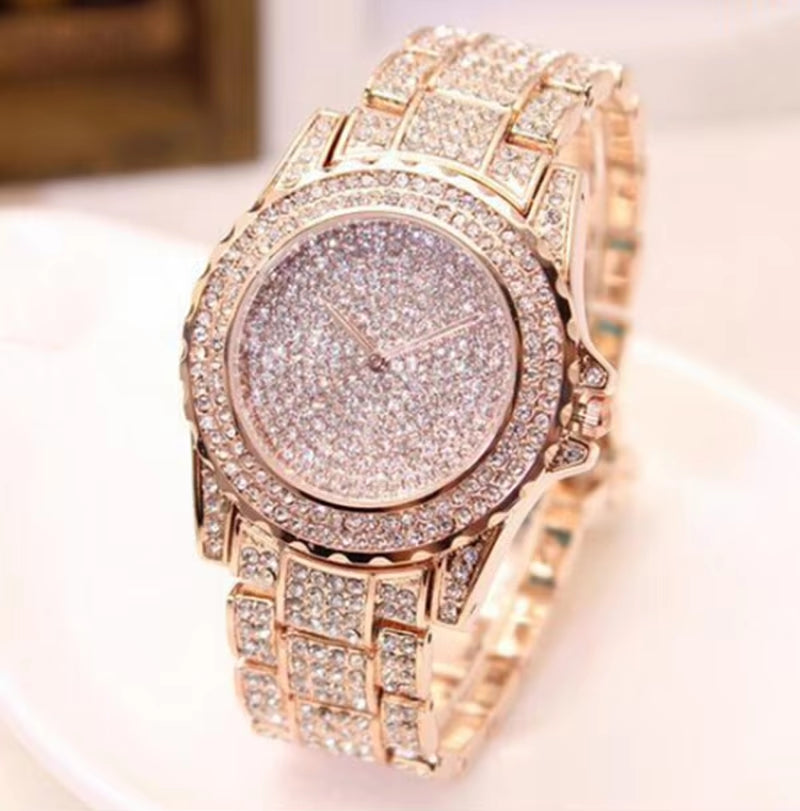 Feminino Relogio Women Watches Crystal Full Steel Ladies Wristwatch Quartz Woman Reloj Hombre Montre Femme Zegarek Damski Saati