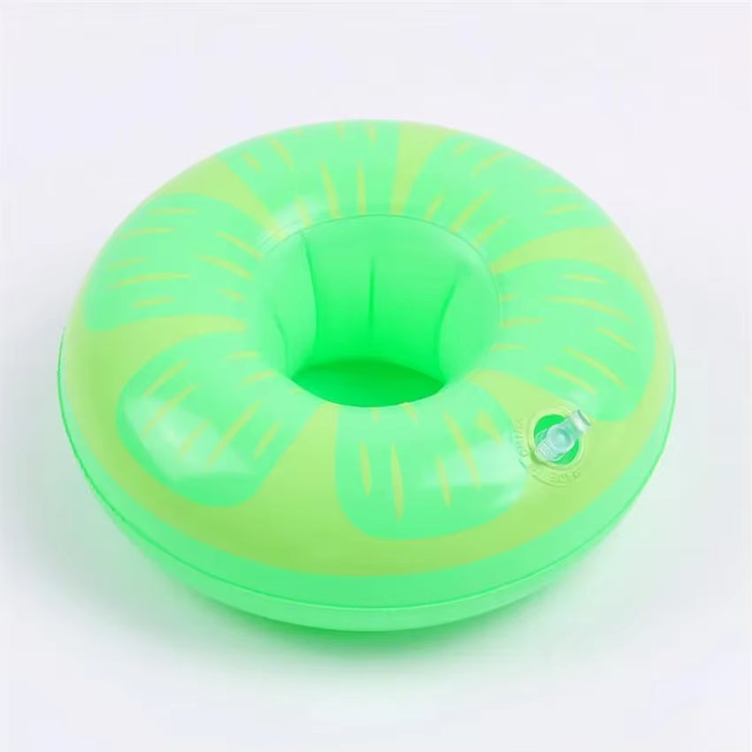 Mini Water Coasters Floating Inflatable Cup Holder Swimming Pool Drink Float Toy Inflatable Circle Pool Coasters Swan Flamingo