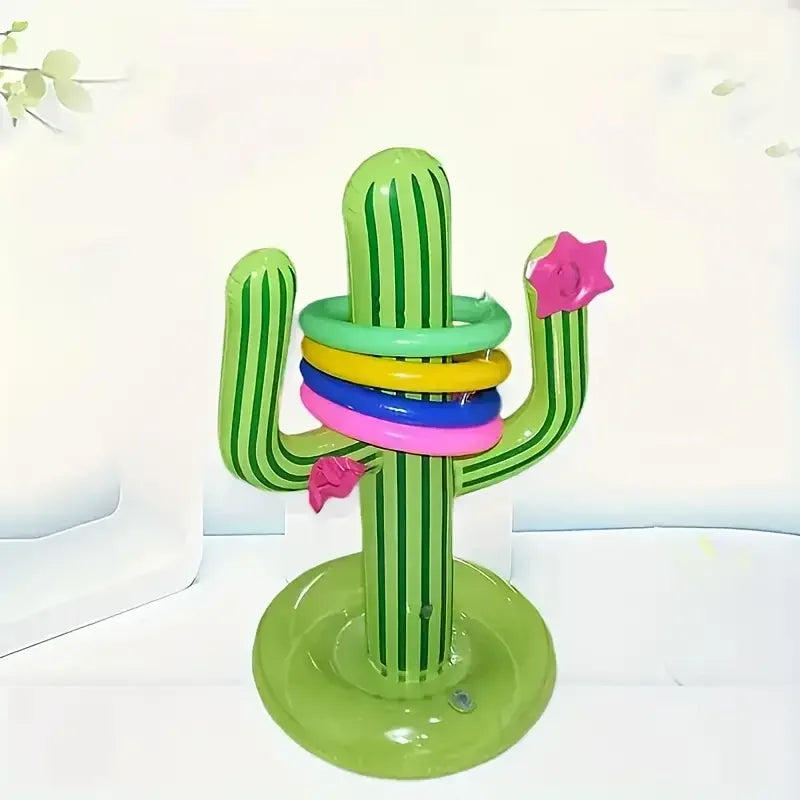 1 Set of Inflatable Cactus, Summer Pool and Beach Interactive Toys, This Is an Inflatable Toy for Outdoor Pool Parties and Water